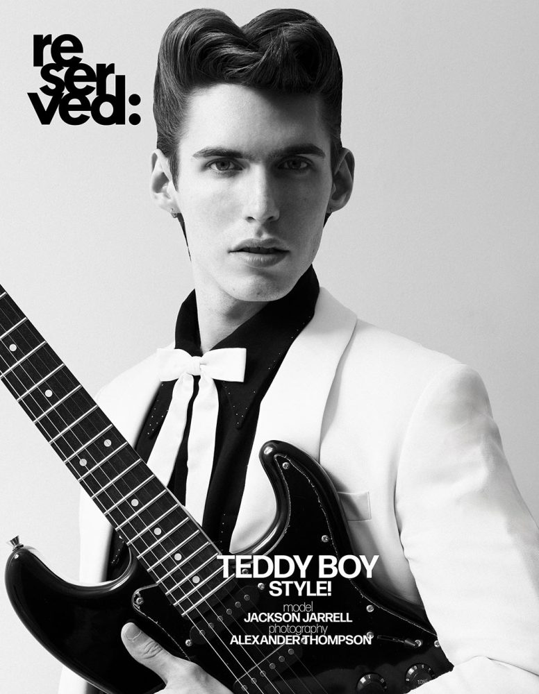 Home Teddy Boy Style - model Jackson Jarrell photographed by Alexander Thompson for Reserved magazine. Digital cover.