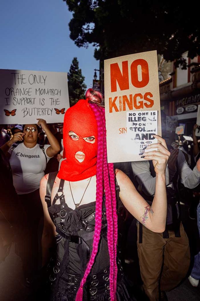No Kings demonstrations in LA. Photography by Bil Brown. Image #12.