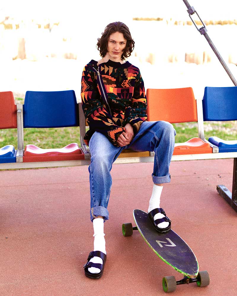 Skater menswear editorial by Kolby Knight, starring model Lucas Brenner. Image #11.