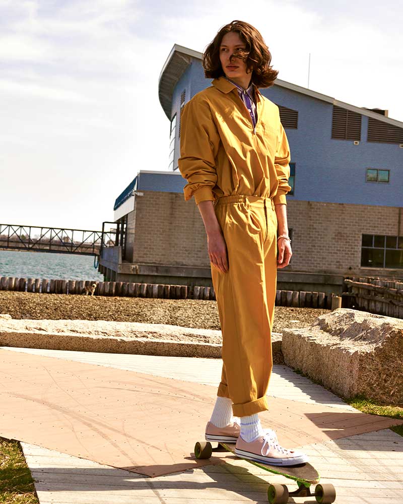 Skater menswear editorial by Kolby Knight, starring model Lucas Brenner. Image #4.