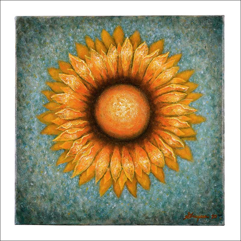 Sunflower by artist Neil Grayson. Reserved magazine Issue #6.
