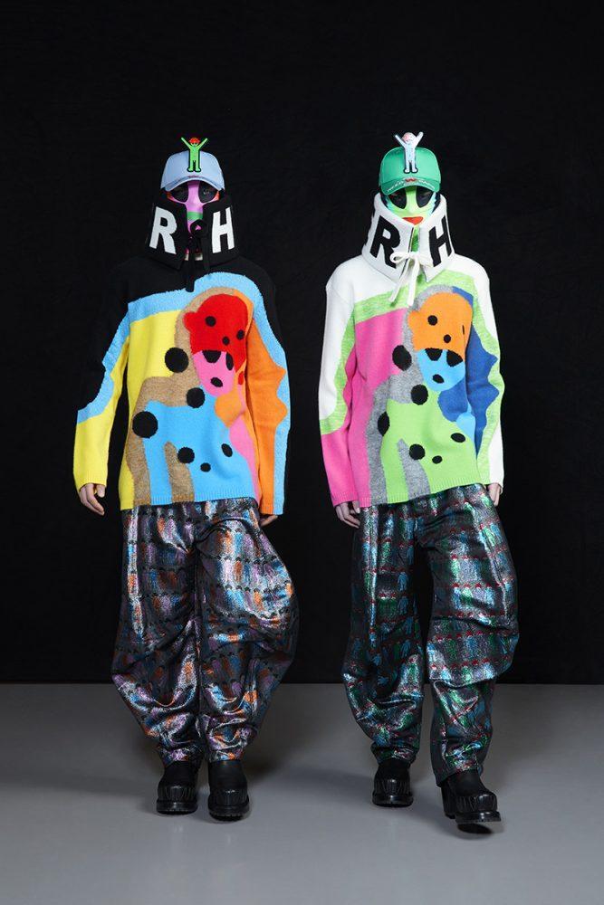 Walter Van Beirendonck Autumn/Winter 2022-23 men's collection. Look 25. Reserved magazine.