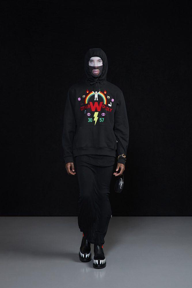 Walter Van Beirendonck Autumn/Winter 2022-23 men's collection. Look 31. Reserved magazine.