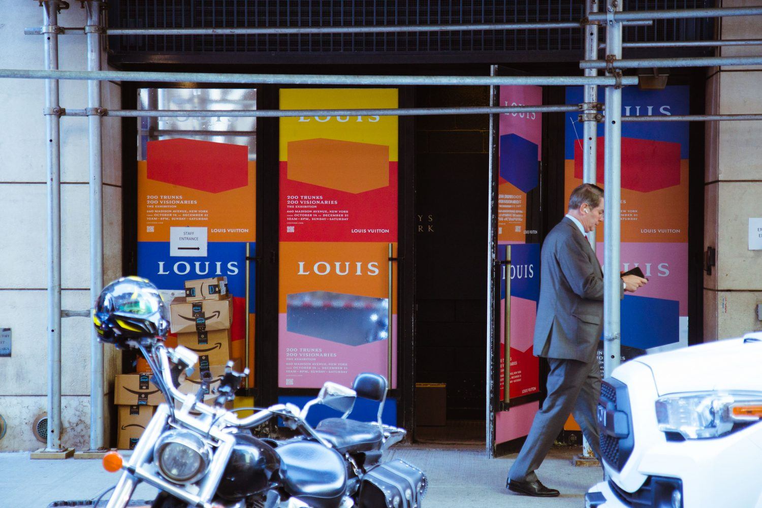 I'm in the New York Times! At Louis Vuitton's 200 Trunks 200