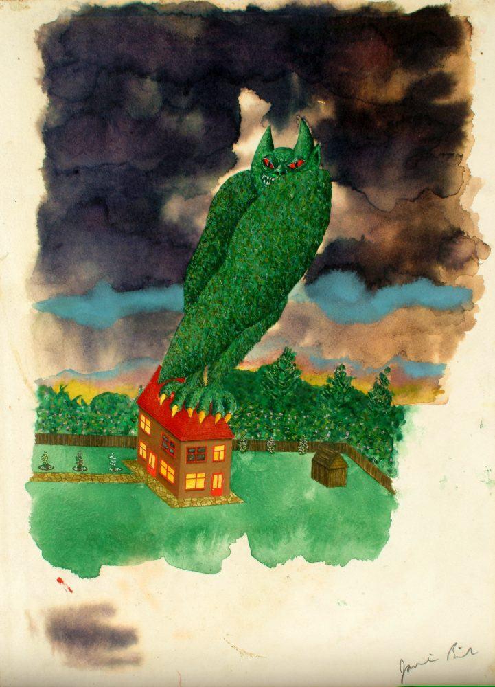 8. Jamie Reid Monster On a Nice Roof 1972. c Jamie Reid. Courtesy of John Marchant Gallery