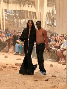 Off-White c/o Virgil Abloh AW 23 Naomi Campbell and Ibrahim Kamara