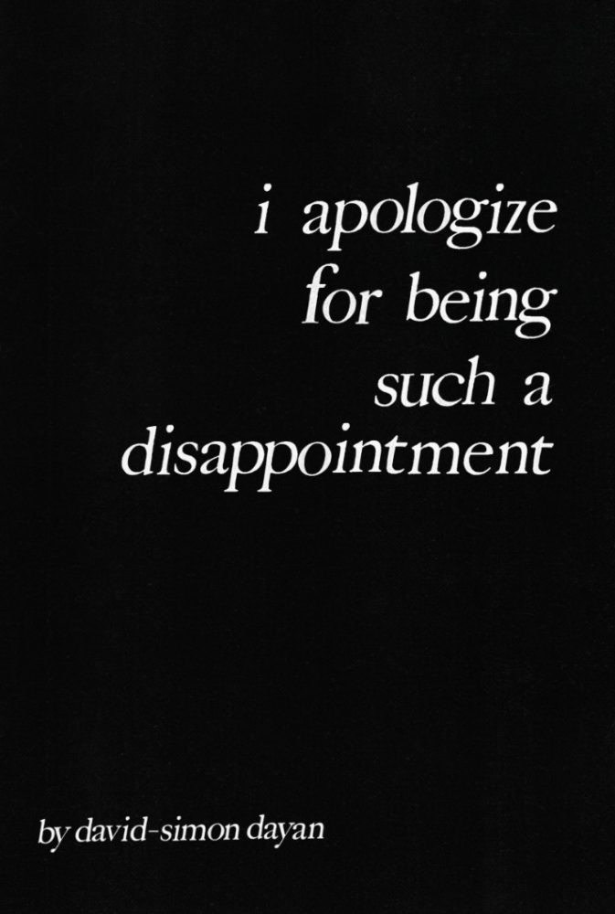 I apologize for being such a disappointment