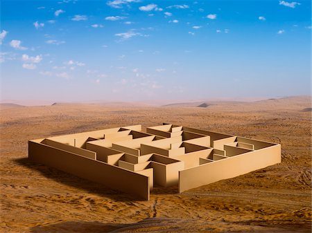 Desert X Closing 2023 air view yellow maze