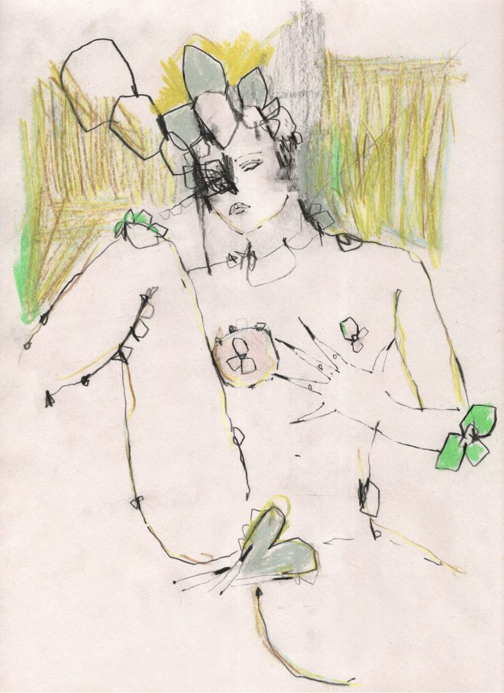 Natalie Krim Daydream paper and pastel green