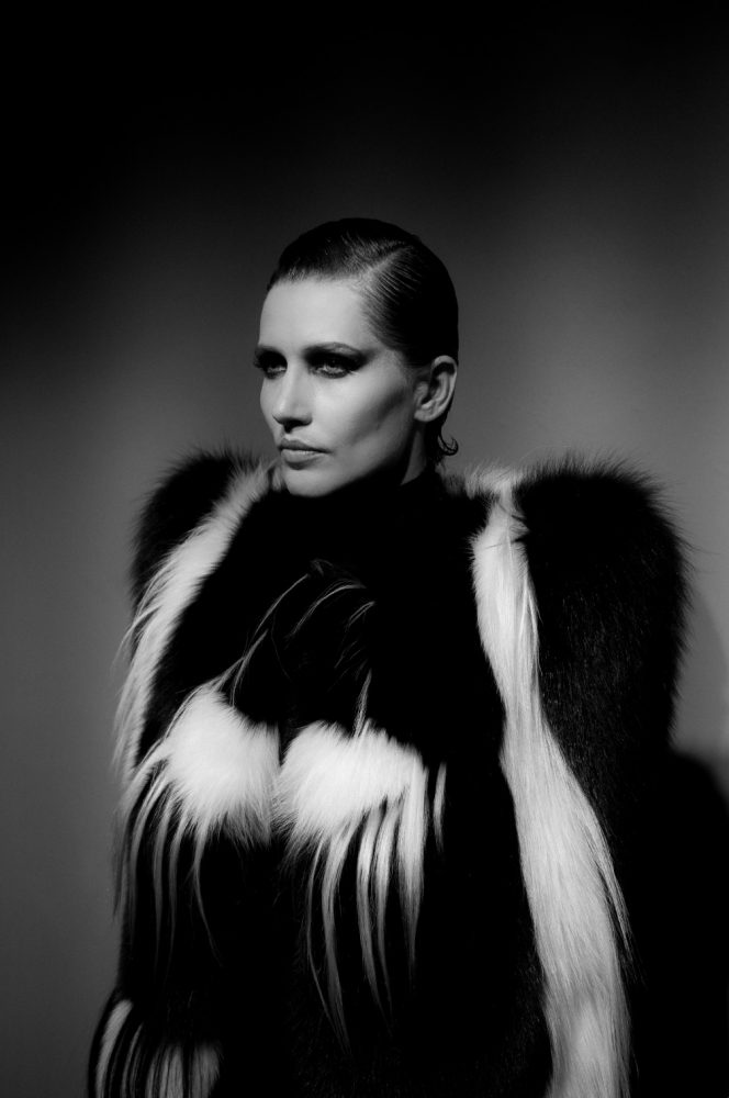 Black and white fur Quentin Veron