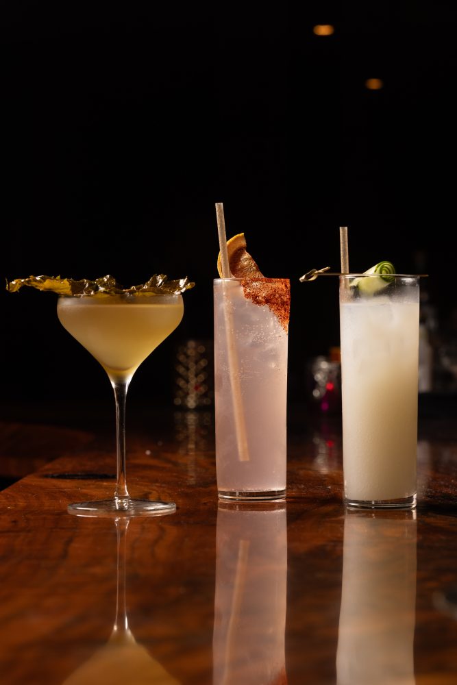 L R Layla Dirty Martini Paloma Layla Collins