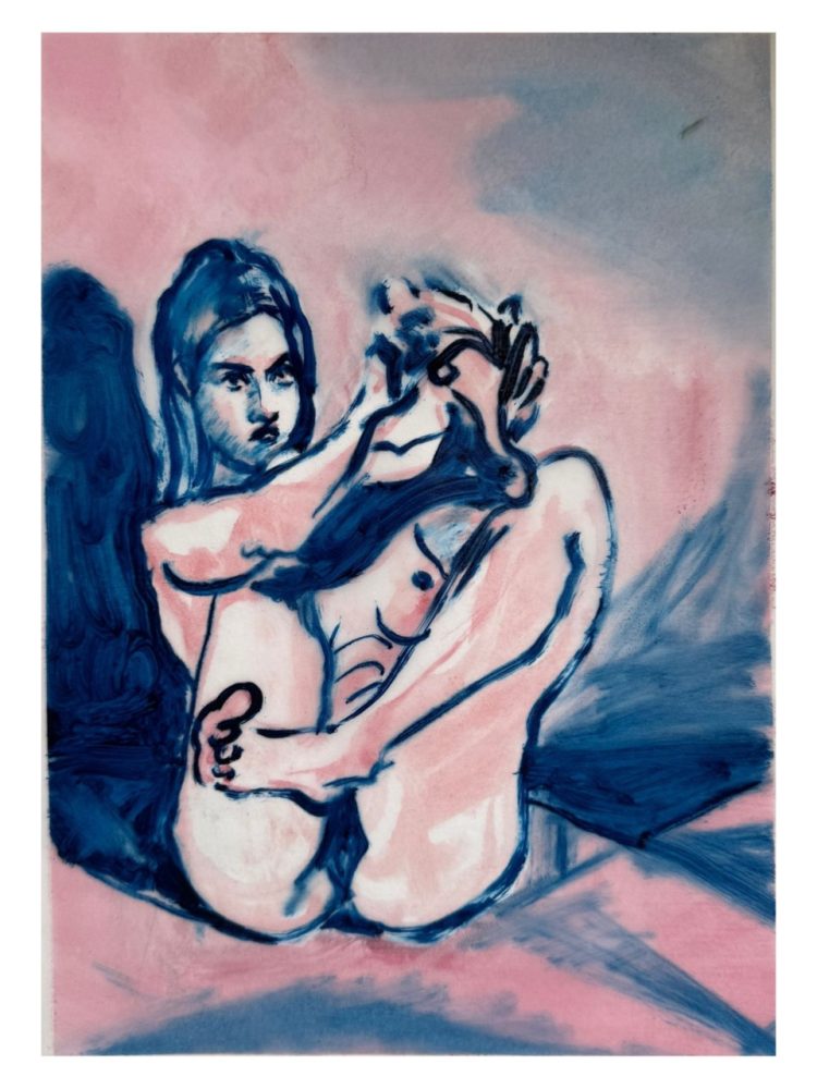 Eliza Hopewell, Black Stockings (After Courbet), 2025, 40x30cm, Archival Pigment Print, Signed