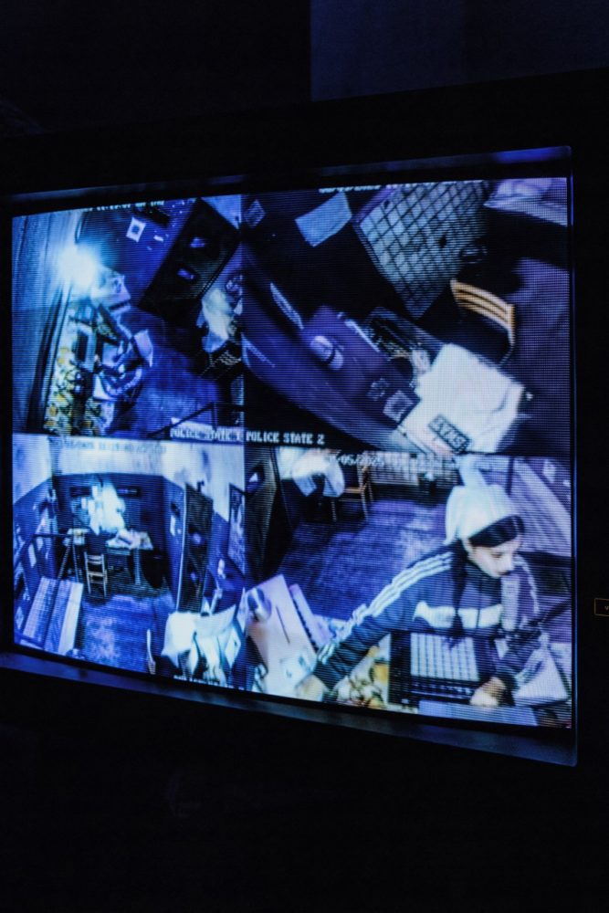 Nadya Tolokonnikova POLICE STATE 2025. Performance documentation from The Geffen Contemporary at MOCA. Image by Yulia Shur courtesy of MOCA 1