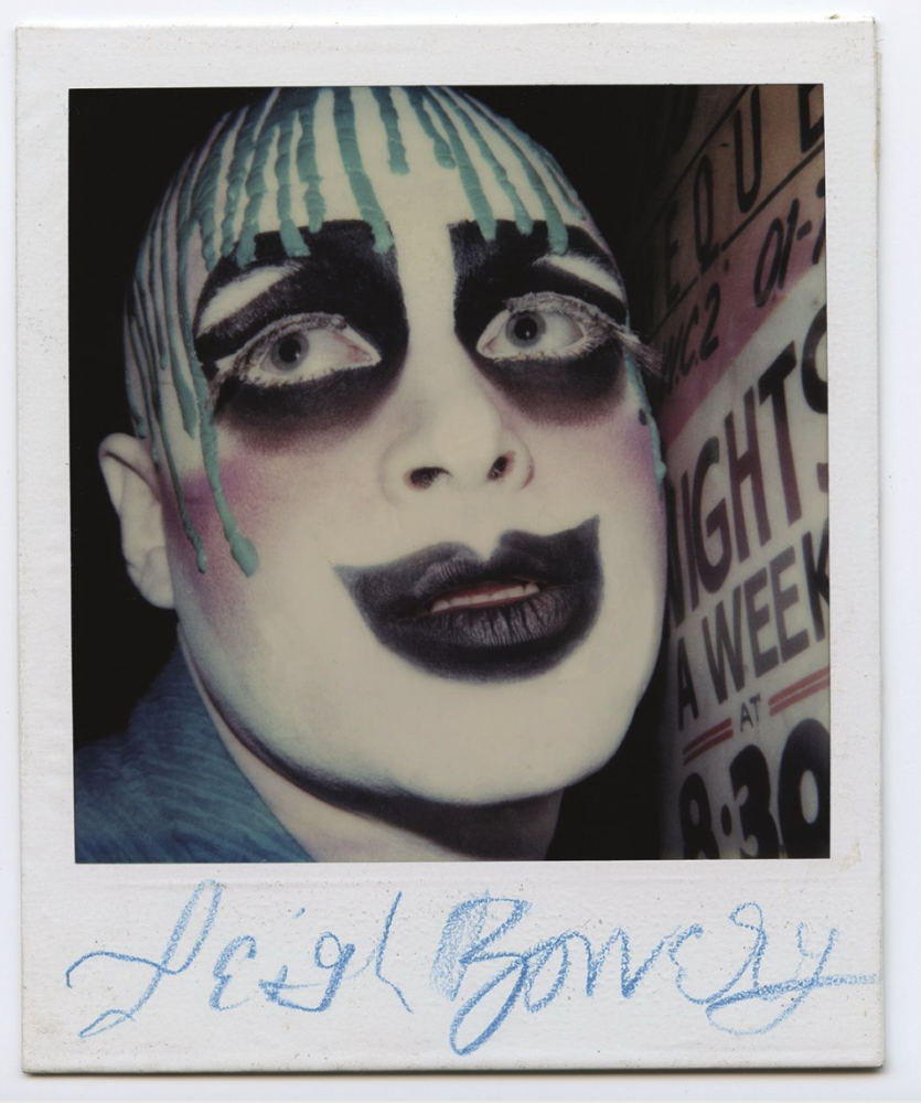 Polaroid portrait of Leigh Bowery 1986 © Peter Paul Hartnett / Camera Press.