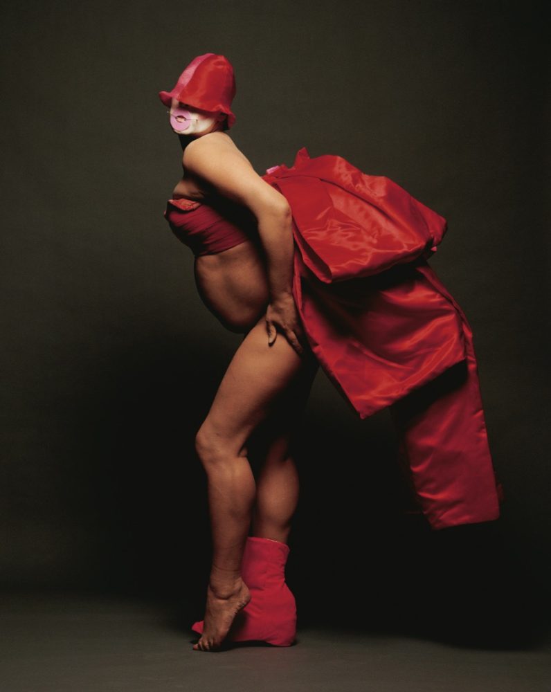 Fergus Greer, Leigh Bowery Session 3 Look 14 August 1990 ©Fergus Greer. Courtesy Michael Hoppen Gallery.