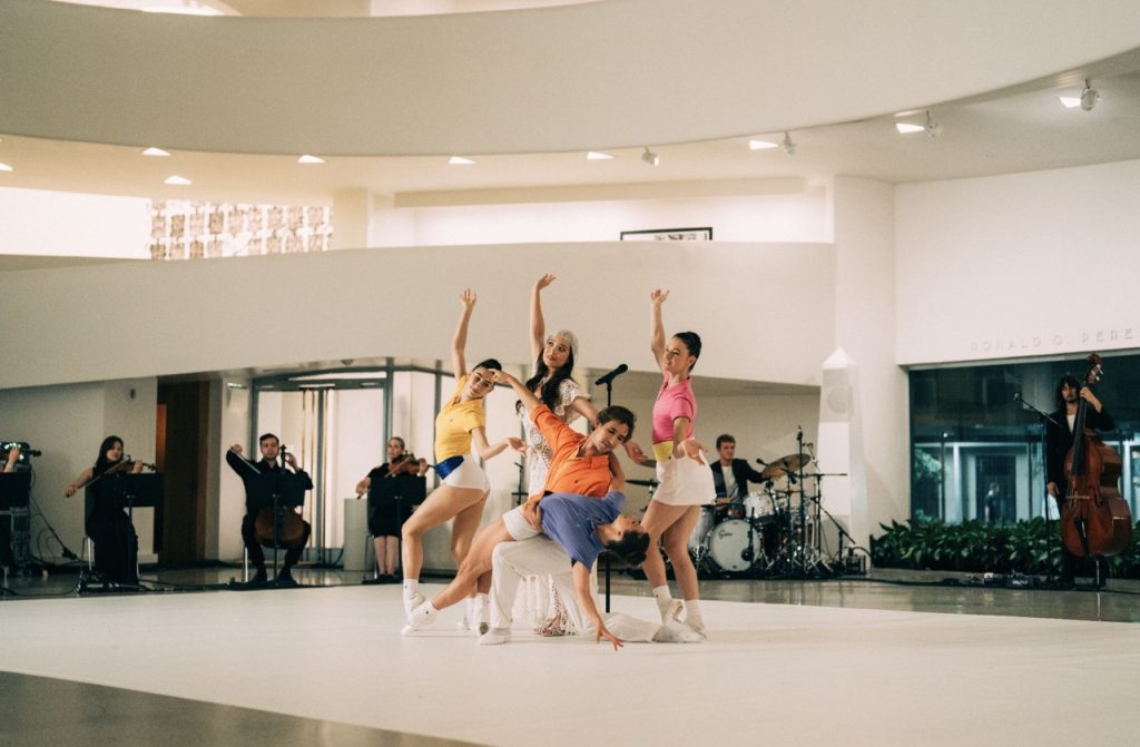 dancers Grammy artist Laufey collaborates with New York City Ballet and American Ballet Theater dancers for a Polo Ralph Lauren costumed Guggenheim Dance Film reserved magazine