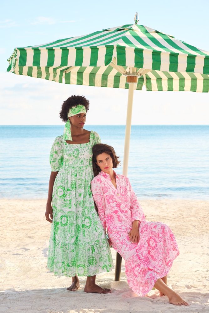 Combinaison Courte (Romper) Lilly Pulitzer BRITTON BREAK - Taille S - Imprimé Floral Rose Vif Et Vert Marine - Neuf Avec étiquettes