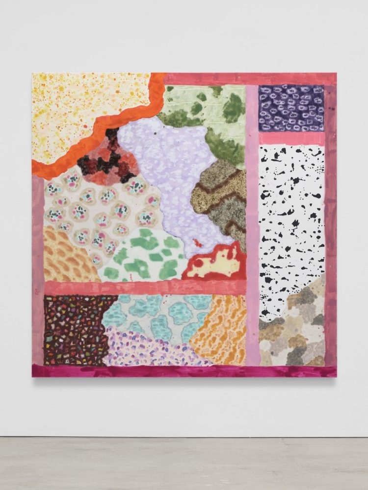 Regen Projects | planchette Rebecca Morris Untitled (#05-25) 2025 Oil on canvas 80 1/8 x 80 1/8 x 2 1/8 inches (203.5 x 203.5 x 5.4 cm) Photo: Flying Studio