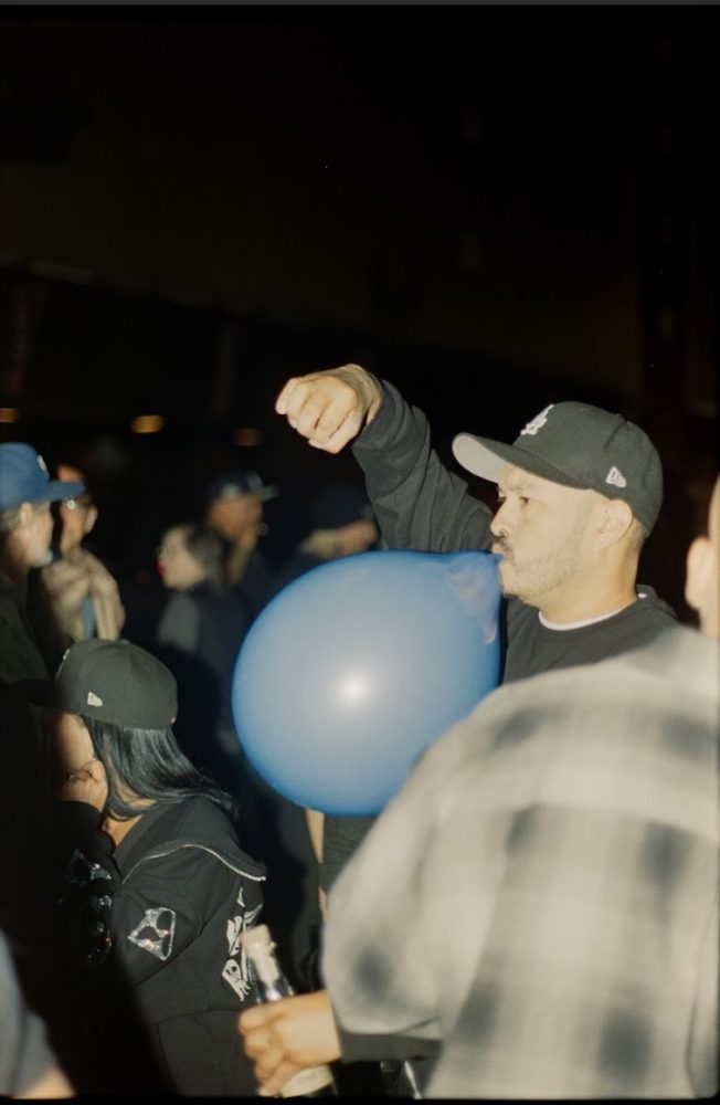 Dead City Punx Take Back LA Still from Punx: The Art of Dead City and Friends. balloon