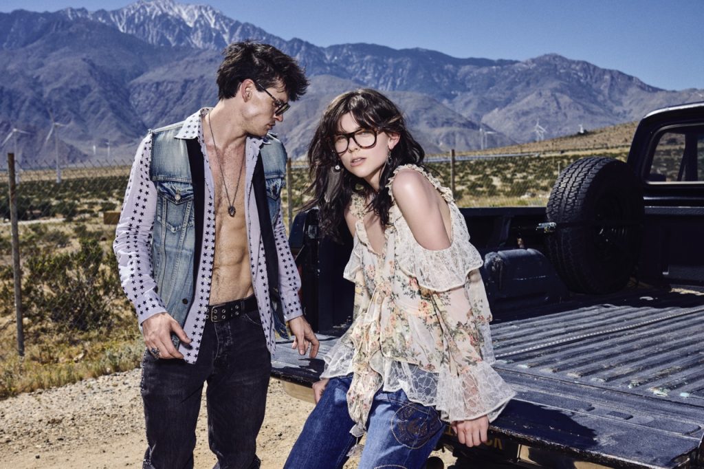 VOOGLAM | "MOTOBOHO" VOOGLAM "Moto Boho". Photographed by Ben Cope. Styled by Jules Wood. brunette couple