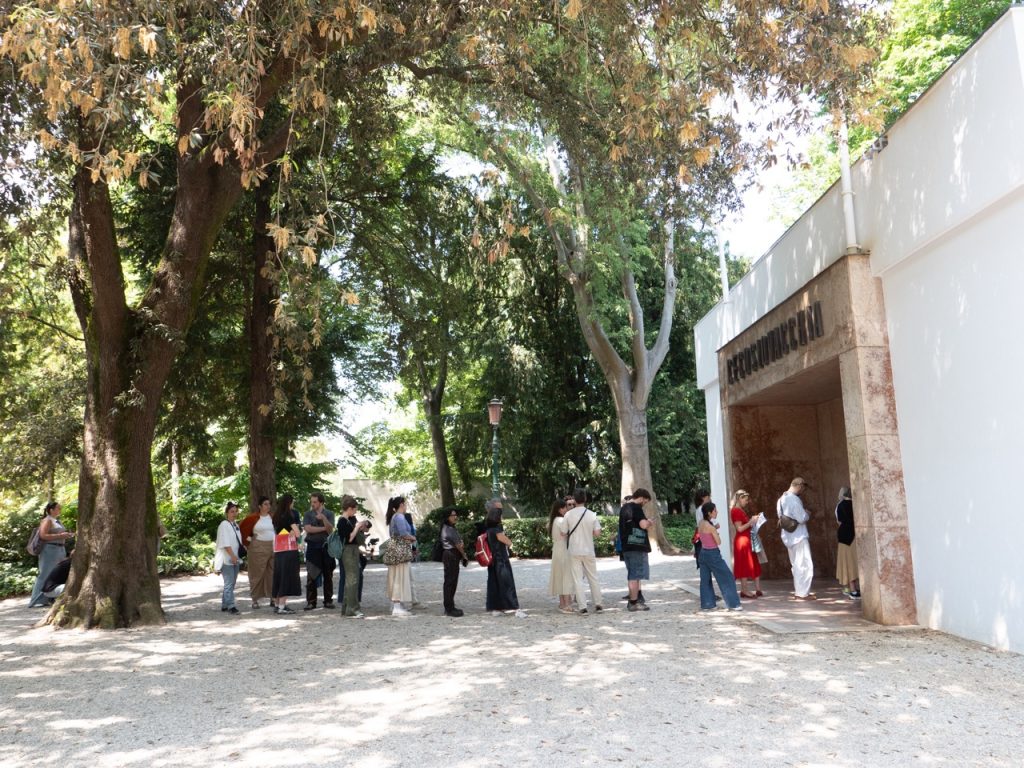 VENICE ART BIENNALE DIARY with Artist Jenny Sharaf Long lines defined the week’s activities. If you weren’t making friends, while waiting, you were definitely doing it wrong. Many of the pavilion cues were two hours long. And press day was busier than the first day open to the public.