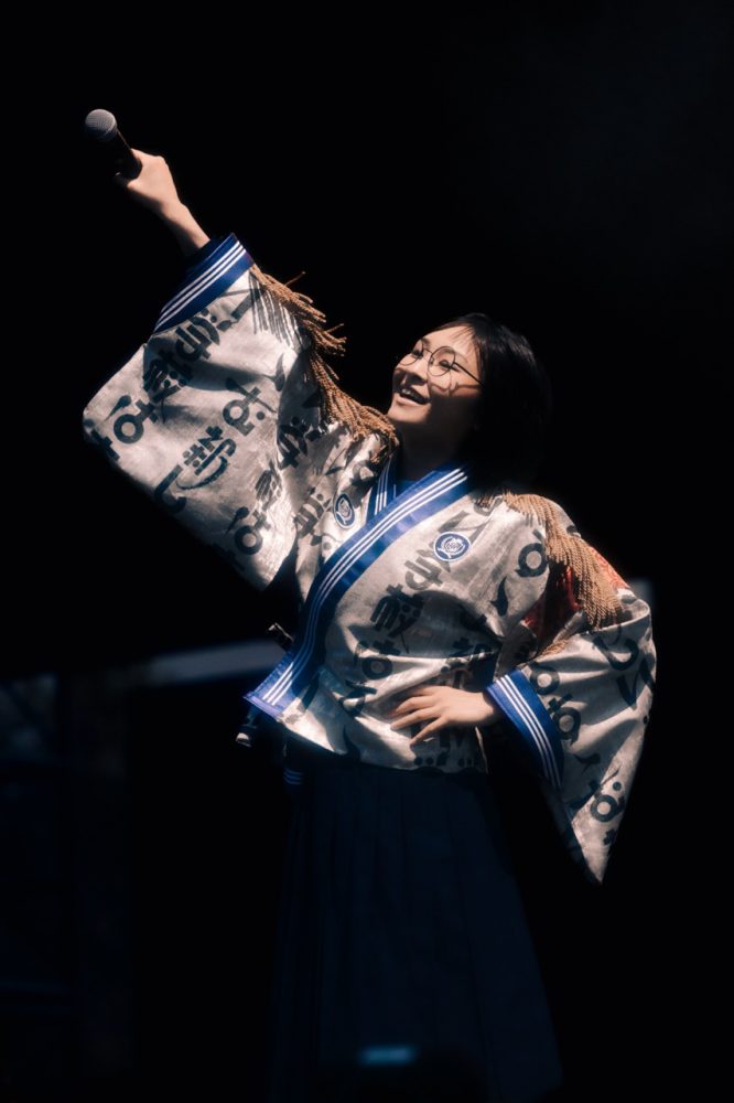 Zipangu takes on LA Atarashii Gakko performing at Zipangu. Photographed by Saul Salazar. singer dance