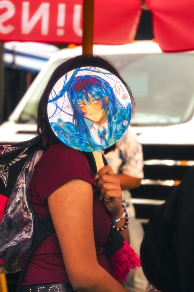 Zipangu takes on LA JINS USA Booth. Photographed by Saul Salazar. fan