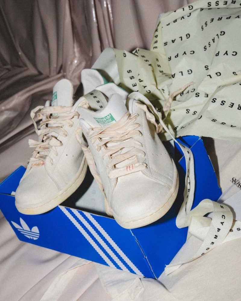 Home Courtesy Glass Cypress x adidas H. Lorenzo. stan smith
